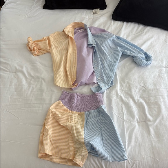 Anthropologie Striped Set - Picture 1 of 5